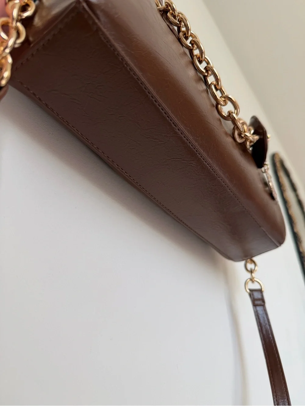 Juicy Couture Brown Satchel bag with Gold hardware